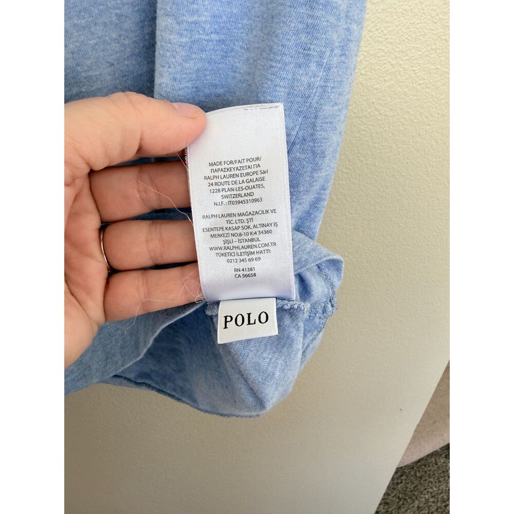 Polo Ralph Lauren Blue T-Shirt - Size M - 175/96A - Picture 6 of 8